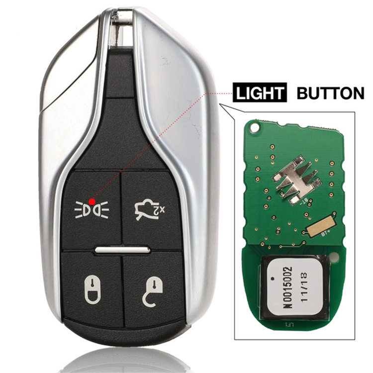 случай раковины ключа автомобиля сальто замены 3 кнопок 433.925MHz дистанционный Fob для Maserati