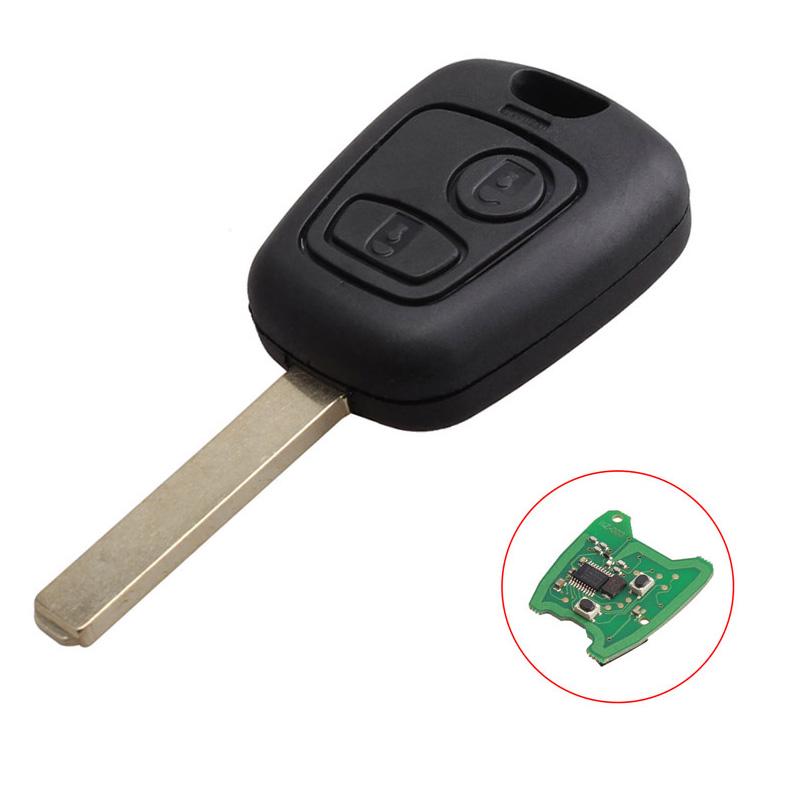 433,92 мГц 2 кнопки флип ключ автомобиль удаленный смарт-брелок с Balde для Peugeot 307